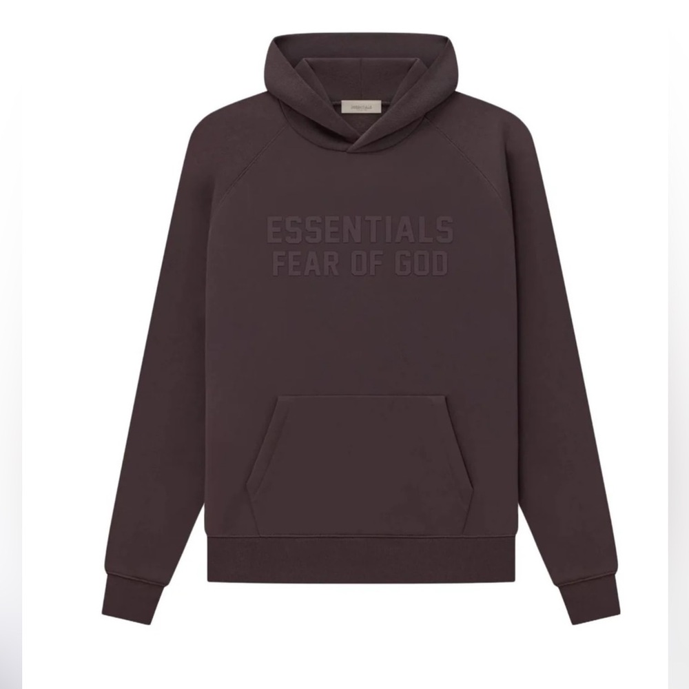 Men's Essential fear of God  PLUM Hoodie  - LARGE